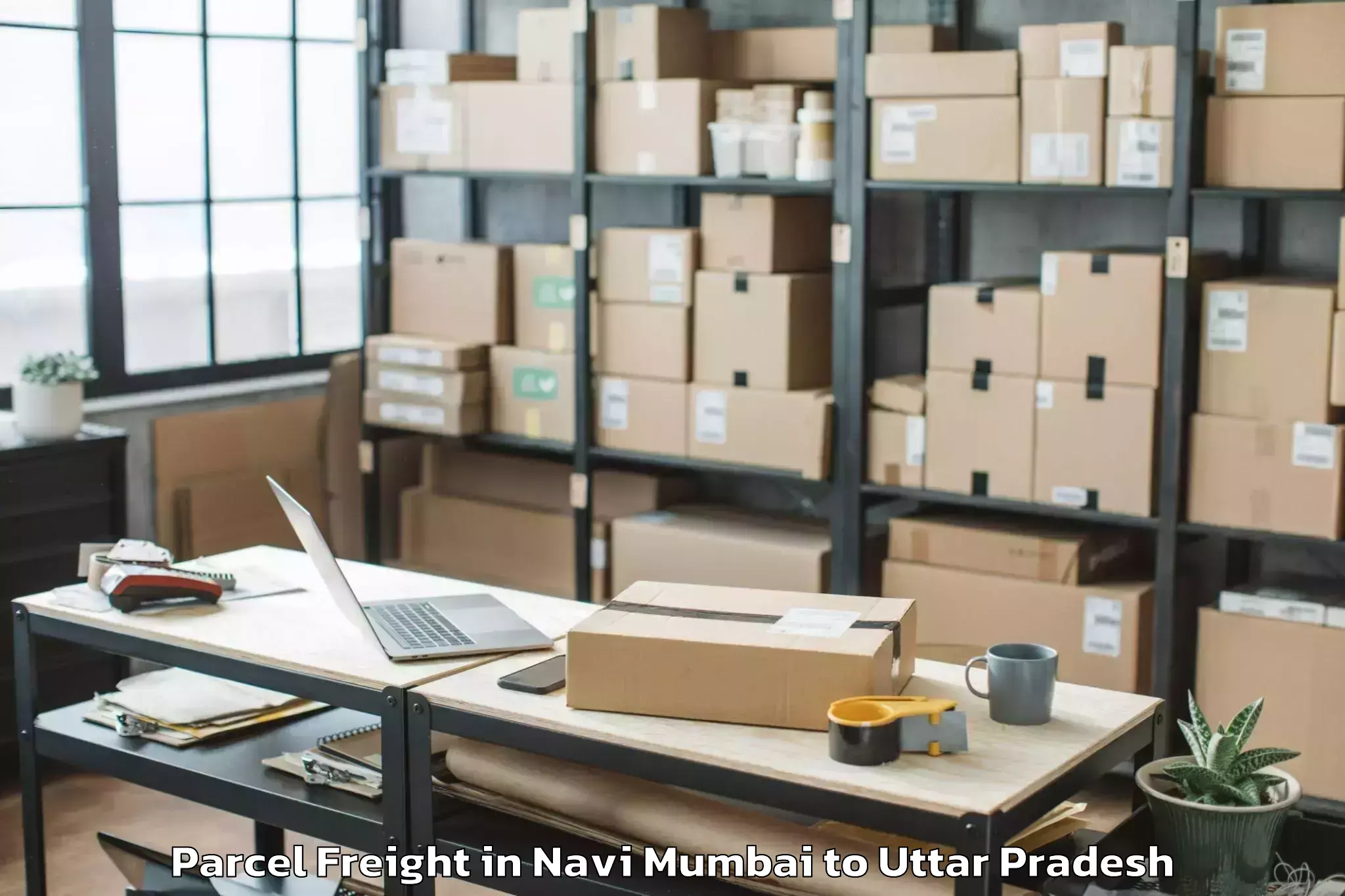 Easy Navi Mumbai to Agra Parcel Freight Booking